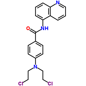 Benzamide,4-[bis(2-chloroethyl)amino]-n-5-quinolinyl- Structure,16880-75-4Structure