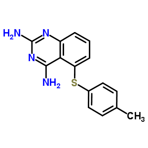 5-(4-Tolylthio)-2,4-diaminoquinazoline Structure,168910-32-5Structure