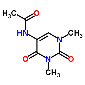 Acetamide,n-(1,2,3,4-tetrahydro-1,3-dimethyl-2,4-dioxo-5-pyrimidinyl)- Structure,16952-91-3Structure