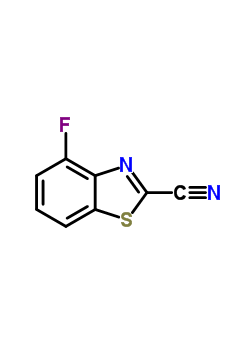 2-Benzothiazolecarbonitrile,4-fluoro-(9ci) Structure,169776-13-0Structure