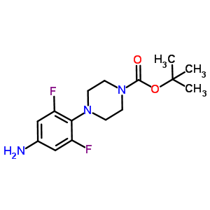 4-(4-Amino-2,6-difluoro-phenyl)-piperazine-1-carboxylic acid tert-butyl ester Structure,170104-82-2Structure