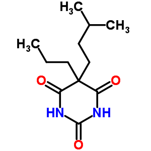 2,4,6(1H,3h,5h)-pyrimidinetrione,5-(3-methylbutyl)-5-propyl- Structure,17013-42-2Structure