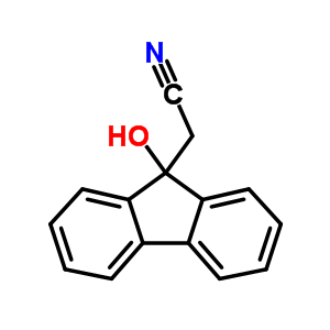 9H-fluorene-9-acetonitrile,9-hydroxy- Structure,17190-25-9Structure