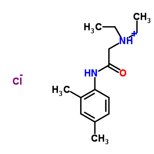 2-​(二乙基氨基)​-​N-​(2,​4-​二甲基苯基)​乙酰胺鹽酸鹽結(jié)構(gòu)式_17289-54-2結(jié)構(gòu)式