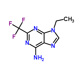 9-乙基-2-(三氟甲基)嘌呤-6-胺結構式_1736-95-4結構式