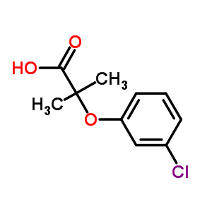 2-(3-Chlorophenoxy)-2-methylpropanoic acid Structure,17413-73-9Structure