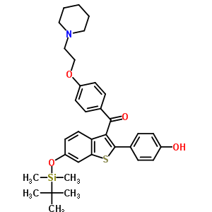 6-Tert-butyldimethylsilyl-4’-hydroxy raloxifene Structure,174264-47-2Structure