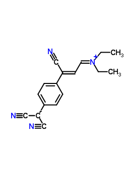 N-[3-Cyano-3-[4-(dicyanomethyl)phenyl]-2-propenylidene]-N-ethyl-ethaniminium inner salt Structure,174280-29-6Structure