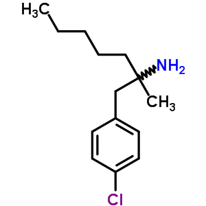 Benzeneethanamine, 4-chloro-a-methyl-a-pentyl- Structure,1743-65-3Structure