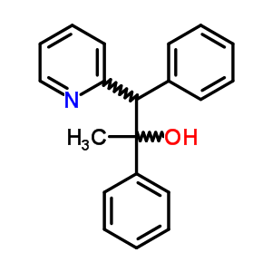 1,2-Diphenyl-1-pyridin-2-yl-propan-2-ol Structure,17433-73-7Structure