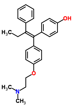 (E)-4-羥基他莫昔芬結構式_174592-47-3結構式