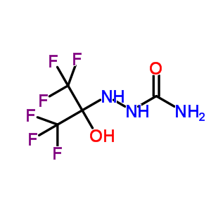 Hydrazinecarboxamide,2-[2,2,2-trifluoro-1-hydroxy-1-(trifluoromethyl)ethyl]- Structure,1747-05-3Structure