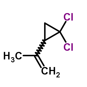 Cyclopropane,1,1-dichloro-2-(1-methylethenyl)- Structure,17480-54-5Structure