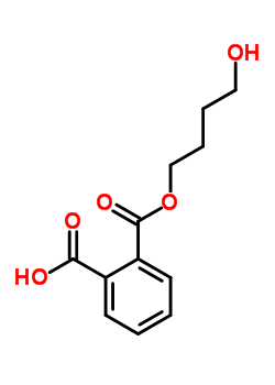 1,2-Benzenedicarboxylic acid 1-(4-hydroxybutyl) ester Structure,17498-34-9Structure