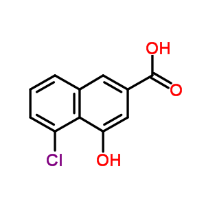 5-Chloro-4-hydroxy-2-naphthalenecarboxylic acid Structure,175161-42-9Structure