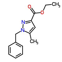 5-Methyl-1-(phenylmethyl)-1h-pyrazole-3-carboxylic acid ethyl ester Structure,17607-81-7Structure