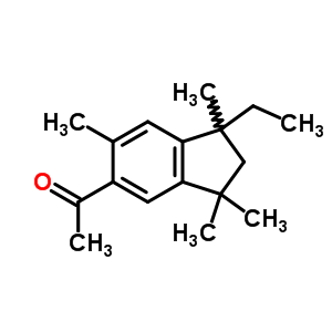 1-(1-Ethyl-1,3,3,6-tetramethyl-2h-inden-5-yl)ethanone Structure,17610-17-2Structure