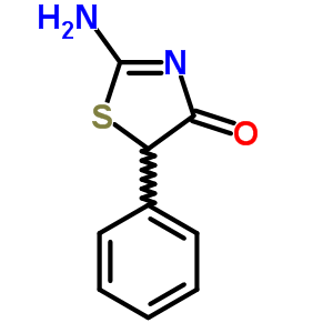 2-Amino-5-phenyl-1,3-thiazol-4-one Structure,1762-68-1Structure