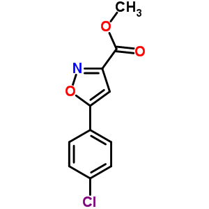 Methyl 5-(4-chlorophenyl)isoxzole-3-carboxylate Structure,176593-36-5Structure