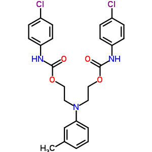 Carbanilic acid,p-chloro-, (m-tolylimino)diethylene ester (8ci) Structure,17683-83-9Structure