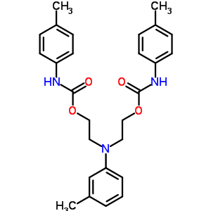 2-[(3-Methylphenyl)-[2-[(4-methylphenyl)carbamoyloxy]ethyl]amino]ethyl n-(4-methylphenyl)carbamate Structure,17683-85-1Structure