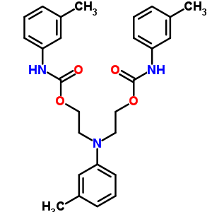 2-[(3-Methylphenyl)-[2-[(3-methylphenyl)carbamoyloxy]ethyl]amino]ethyl n-(3-methylphenyl)carbamate Structure,17683-86-2Structure