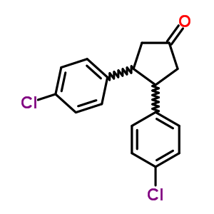 Cyclopentanone, 3,4-bis(p-chlorophenyl)- Structure,1772-51-6Structure