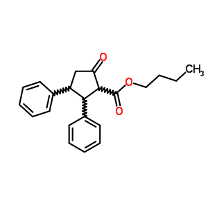 Butyl 5-oxo-2,3-diphenyl-cyclopentane-1-carboxylate Structure,1772-55-0Structure