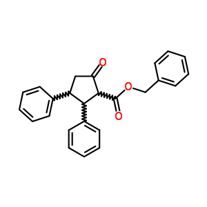 Benzyl 5-oxo-2,3-diphenyl-cyclopentane-1-carboxylate Structure,1772-60-7Structure