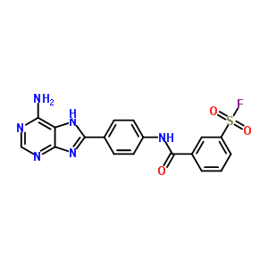 Benzenesulfonylfluoride, 3-[[[4-(6-amino-9h-purin-8-yl)phenyl]amino]carbonyl]- Structure,17720-52-4Structure