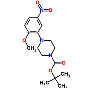 Tert-butyl 4-(2-methoxy-5-nitrophenyl)piperazine-1-carboxylate Structure,177488-99-2Structure