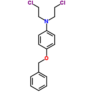 Benzenamine,n,n-bis(2-chloroethyl)-4-(phenylmethoxy)- Structure,17794-35-3Structure