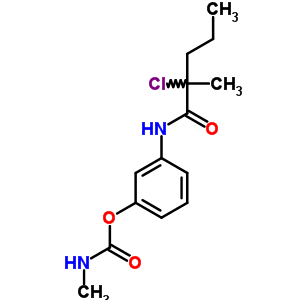 Pentanamide, 2-chloro-2-methyl-n-[3-[[ (methylamino)carbonyl]oxy]phenyl]- Structure,17798-19-5Structure