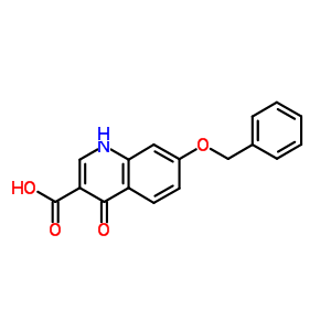 4-Oxo-7-phenylmethoxy-1h-quinoline-3-carboxylic acid Structure,17825-22-8Structure