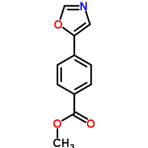 4-(5-噁唑)苯甲酸甲酯結(jié)構(gòu)式_179057-14-8結(jié)構(gòu)式