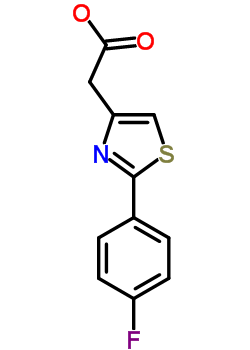 2-(4-Fluorophenyl)-1,3-thiazol-4-yl]acetic acid Structure,17969-24-3Structure