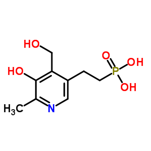 2-[5-Hydroxy-4-(hydroxymethyl)-6-methyl-pyridin-3-yl]ethylphosphonic acid Structure,17985-82-9Structure