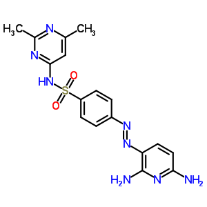 4-(2,6-Diaminopyridin-3-yl)diazenyl-n-(2,6-dimethylpyrimidin-4-yl)benzenesulfonamide Structure,18074-64-1Structure