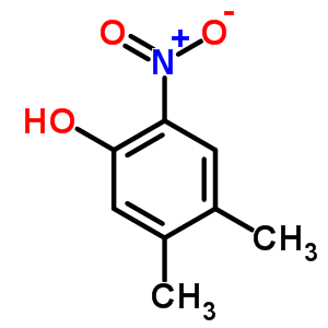 Phenol,4,5-dimethyl-2-nitro- Structure,18087-10-0Structure