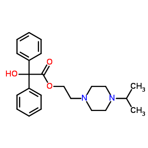 2-(4-Propan-2-ylpiperazin-1-yl)ethyl 2-hydroxy-2,2-diphenyl-acetate Structure,1811-60-5Structure