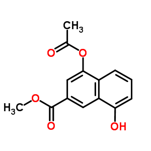 4-(Acetyloxy)-8-hydroxy-2-naphthalenecarboxylic acid methyl ester Structure,181258-96-8Structure