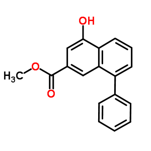 4-Hydroxy-8-phenyl-2-naphthalenecarboxylic acid methyl ester Structure,181258-99-1Structure