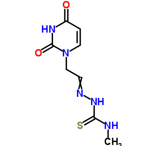 Hydrazinecarbothioamide,2-[2-(3,4-dihydro-2,4-dioxo-1(2h)-pyrimidinyl)ethylidene]-n-methyl- Structure,18149-57-0Structure