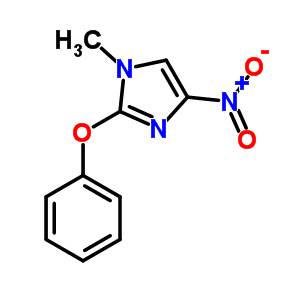 1-Methyl-4-nitro-2-phenoxy-imidazole Structure,18187-59-2Structure