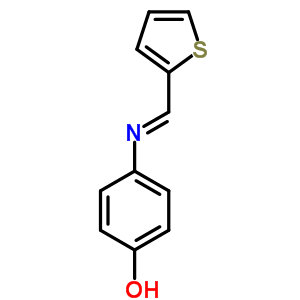 4-(Thiophen-2-ylmethylideneamino)phenol Structure,18210-01-0Structure