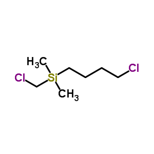 4-Chlorobutyl-(chloromethyl)-dimethyl-silane Structure,18269-35-7Structure