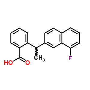 Benzoic acid,2-[1-(8-fluoro-2-naphthalenyl)ethyl]- Structure,1827-13-0Structure