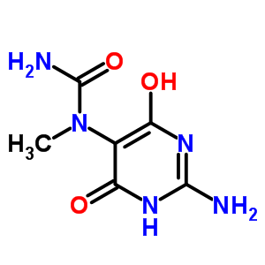 1-(2-Amino-4-hydroxy-6-oxo-1h-pyrimidin-5-yl)-1-methyl-urea Structure,1828-67-7Structure