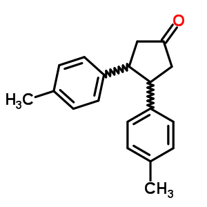 3,4-Bis(4-methylphenyl)cyclopentan-1-one Structure,1830-07-5Structure