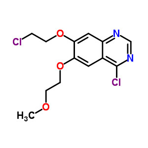 4-Chloro-7-(2-chloro-ethoxy)-6-(2-methoxy-ethoxy)-quinazoline Structure,183322-20-5Structure